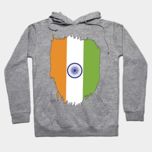 India Flag in Tricolor with Ashoka Chakra Desi Indian Hoodie